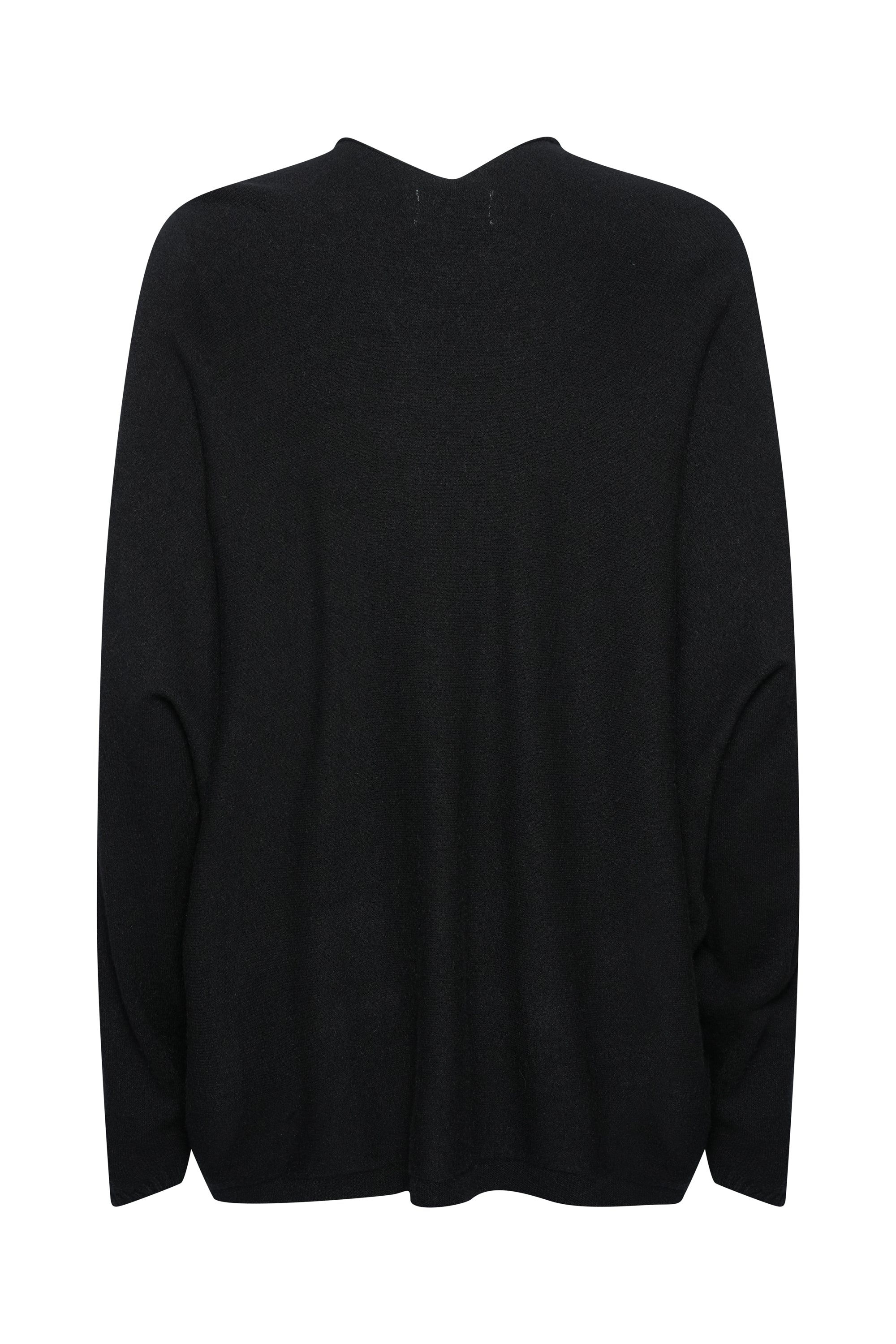 BLACK V NECK WOOL SWEATER