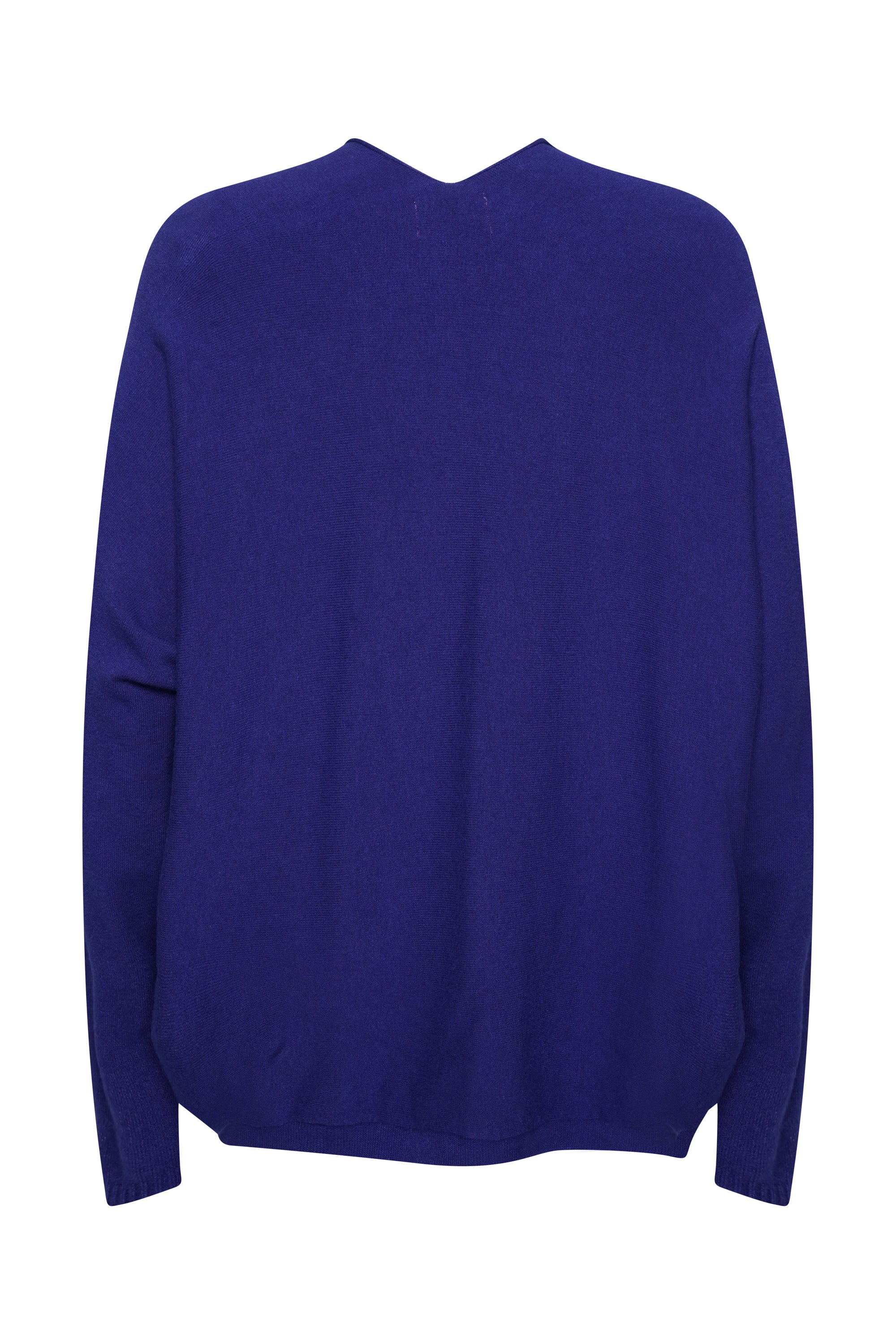 PURPLE V NECK WOOL SWEATER