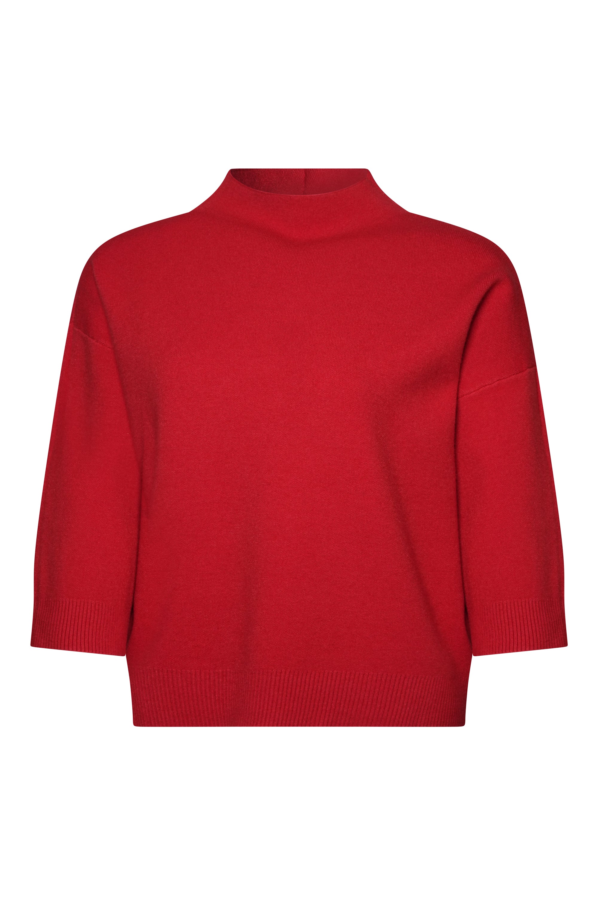 RED WOOL SHORT SWEATER