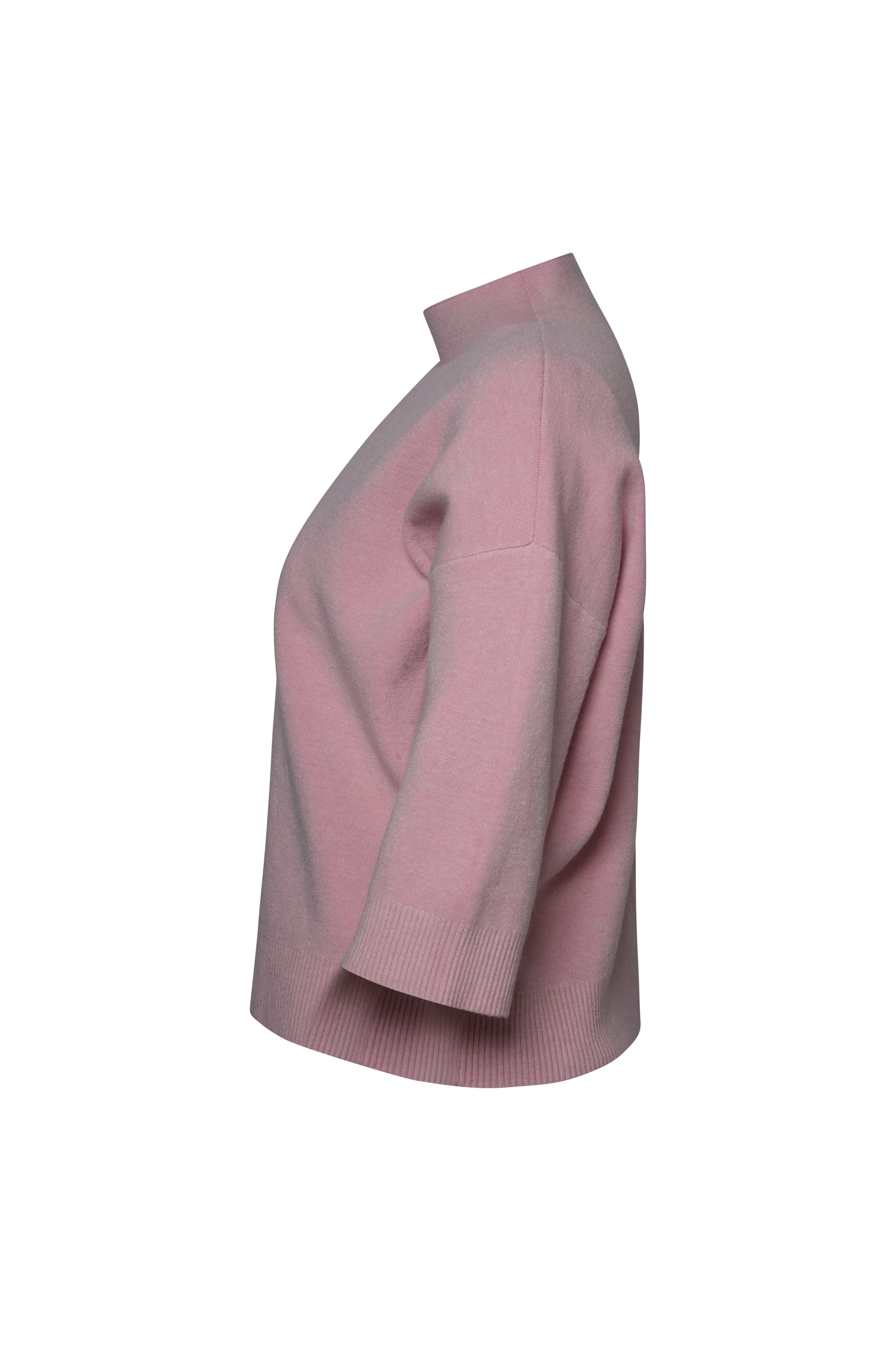 PINK WOOL SHORT SWEATER