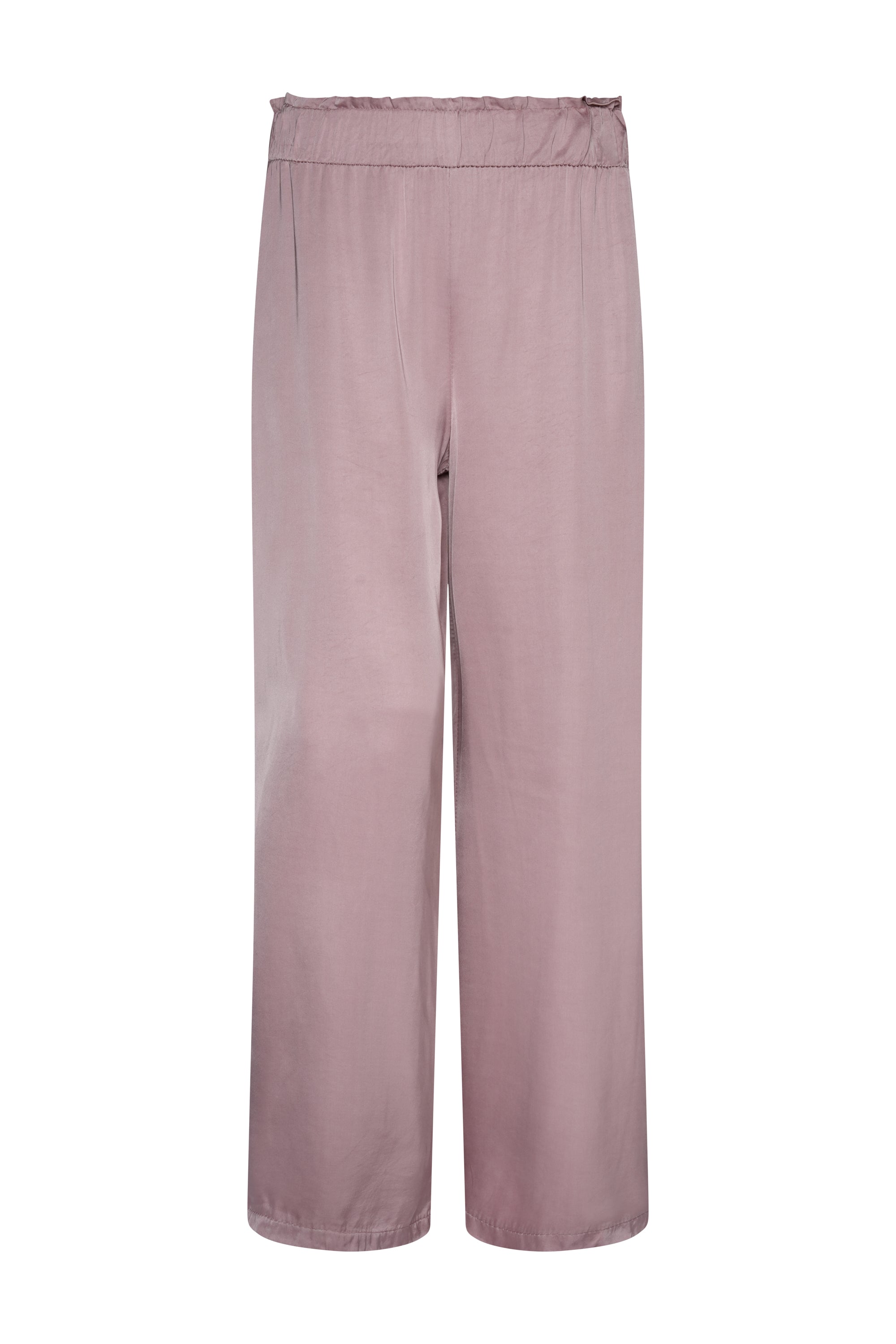 BLUSH SILK PANTS