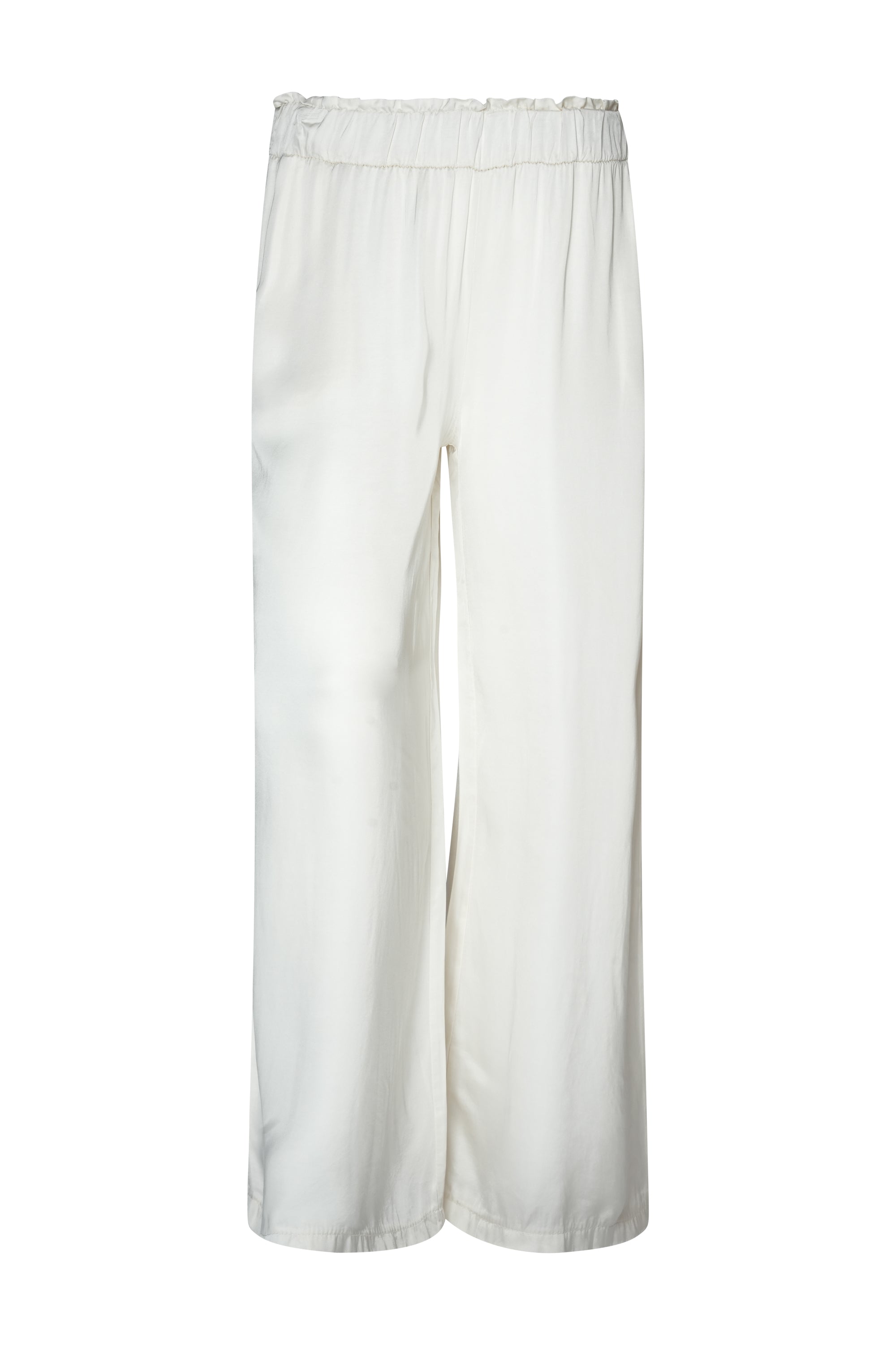 BEIGE SILK PANTS