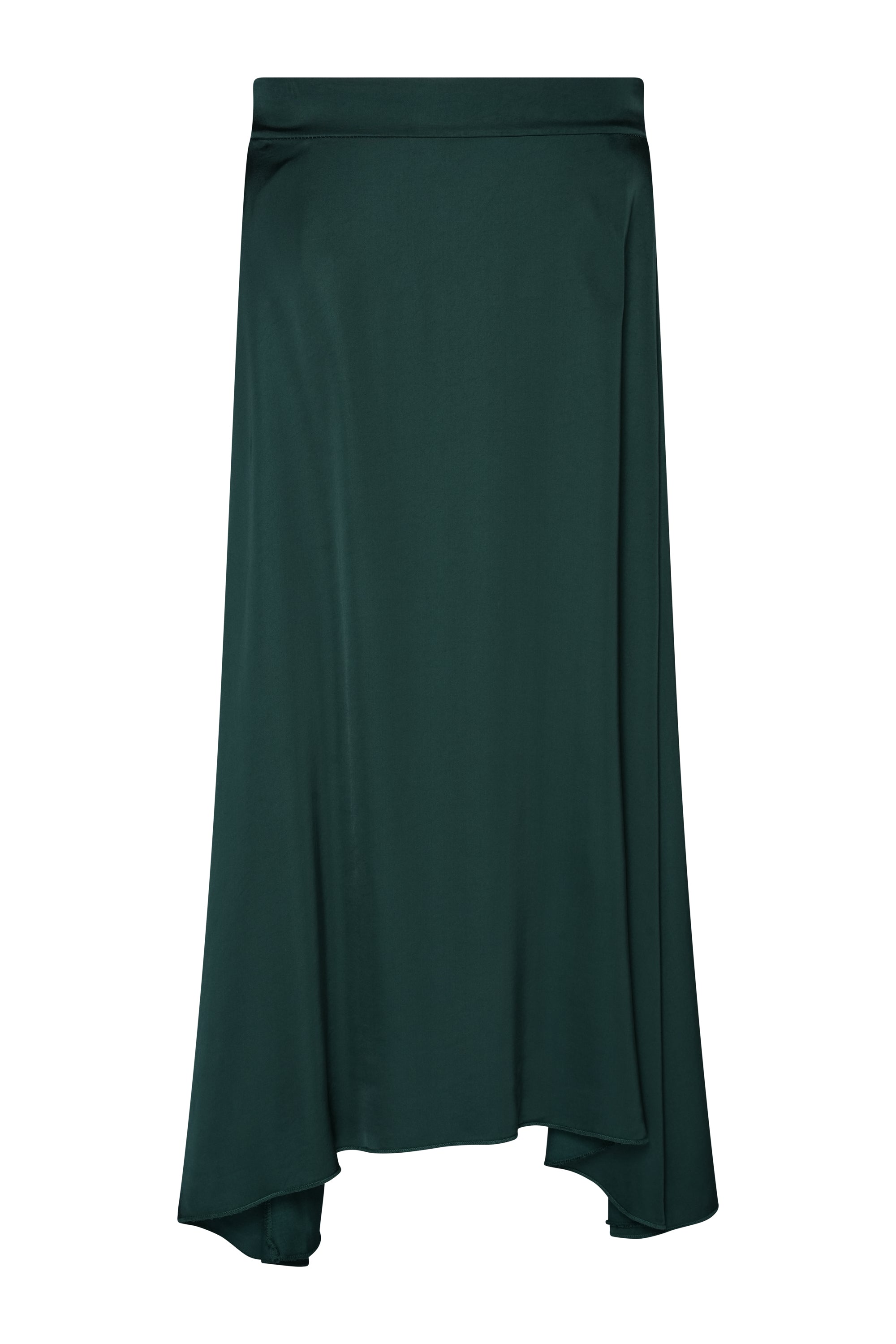 GREEN SILK SKIRT